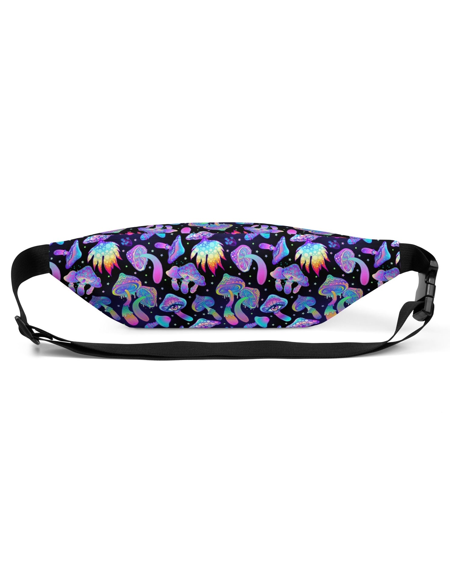 Shroomin Black Fanny Pack, Fanny Pack, - One Stop Rave