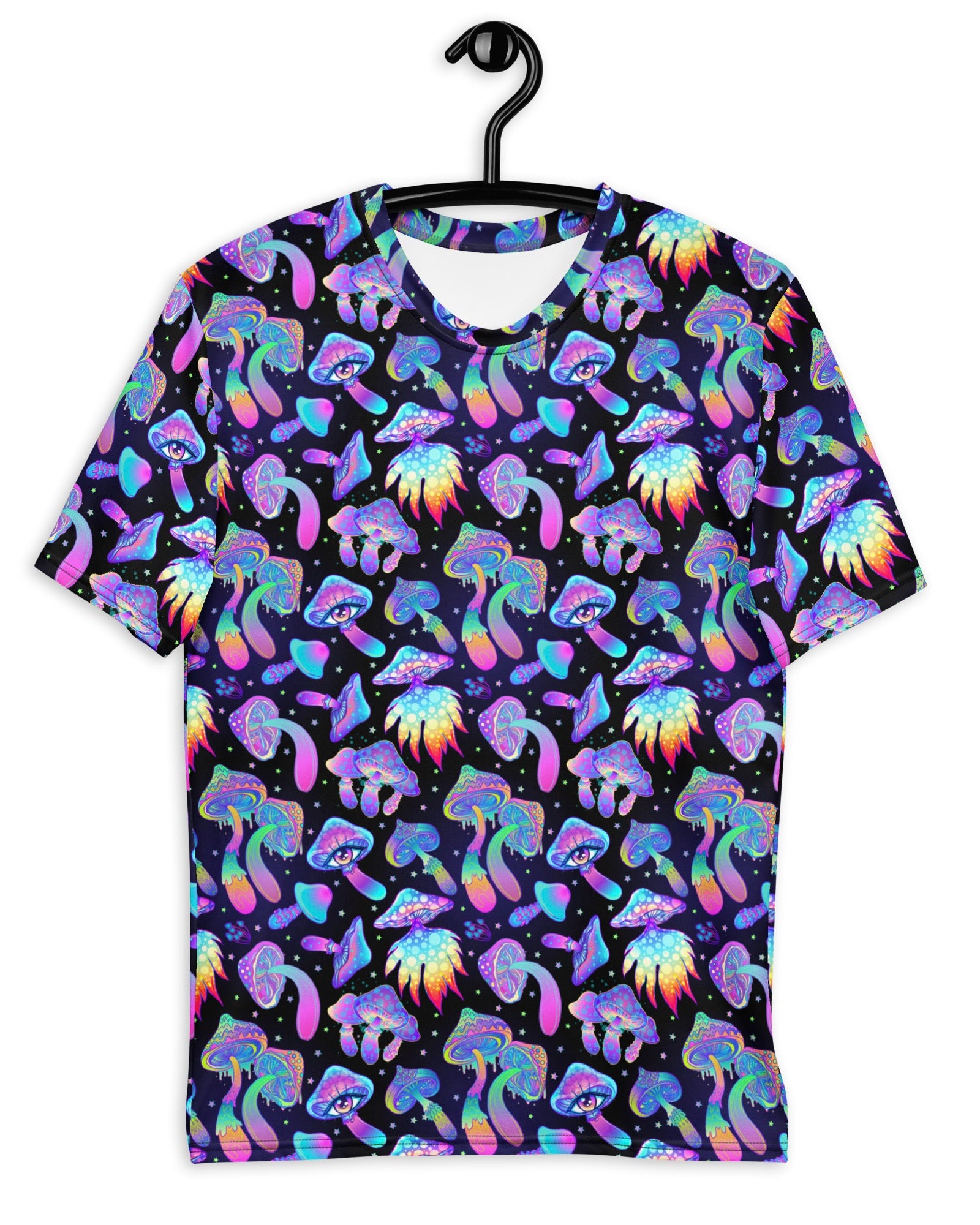 Shroomin Black T-Shirt, T-Shirt, - One Stop Rave