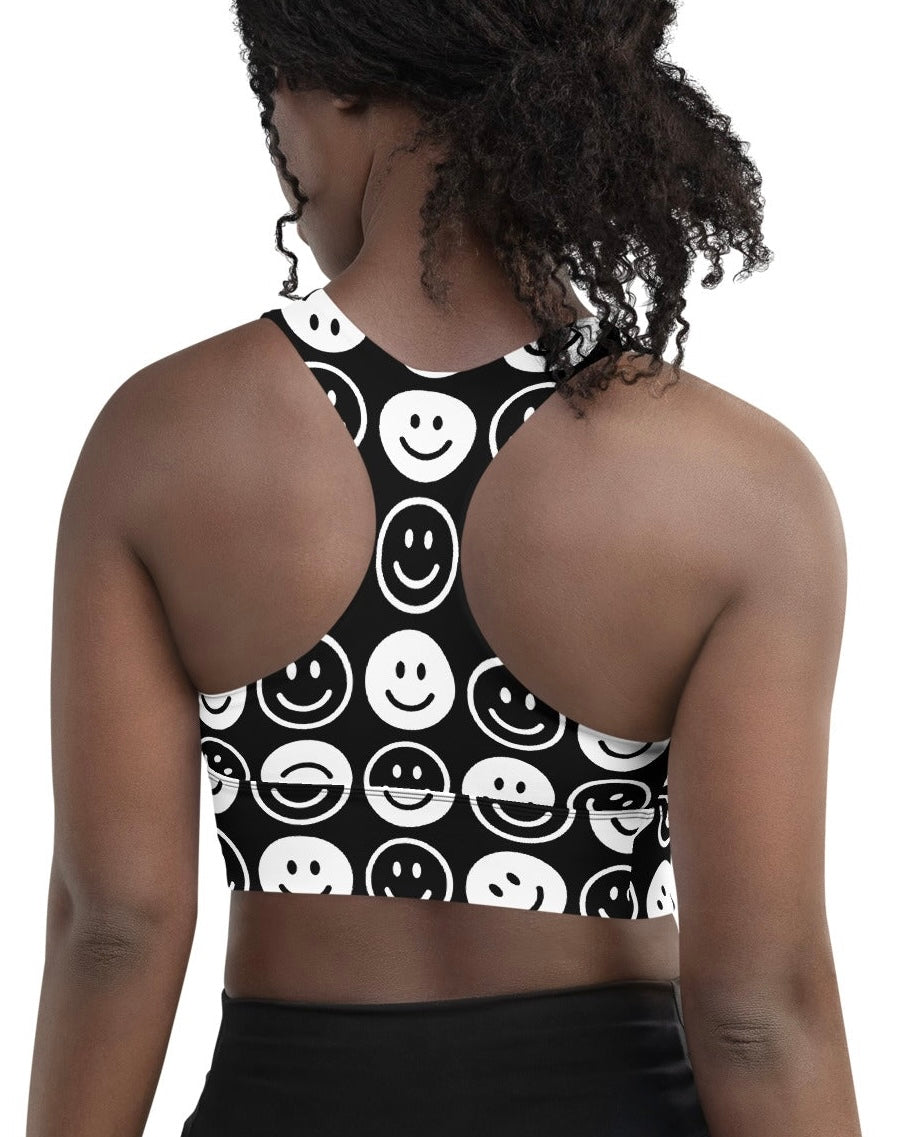 All Smiles Longline Top, Sports Top, - One Stop Rave