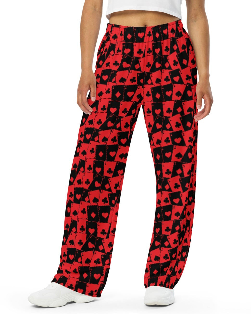 Ace Of Hearts Wide Leg Pants, Wide Leg Pants, - One Stop Rave