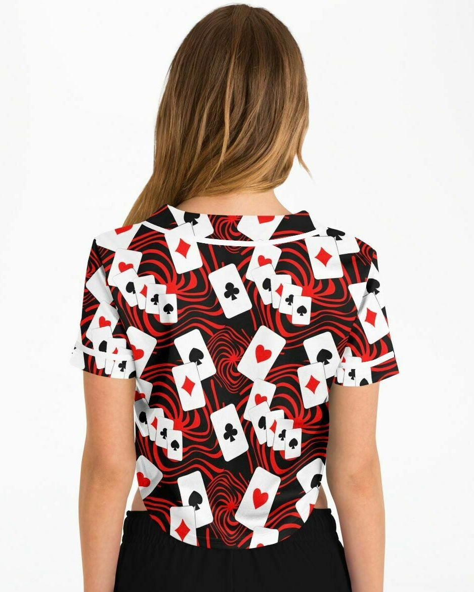 Off With Your Head Cropped Jersey, Cropped Baseball Jersey, - One Stop Rave