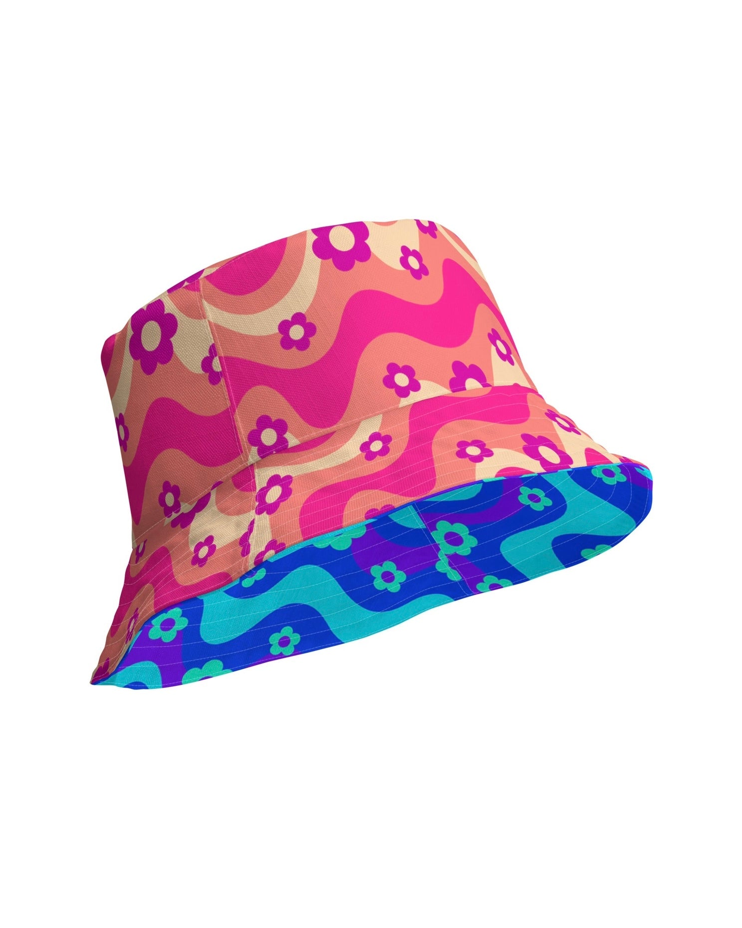 Flower Power Bucket Hat, Bucket Hat, - One Stop Rave