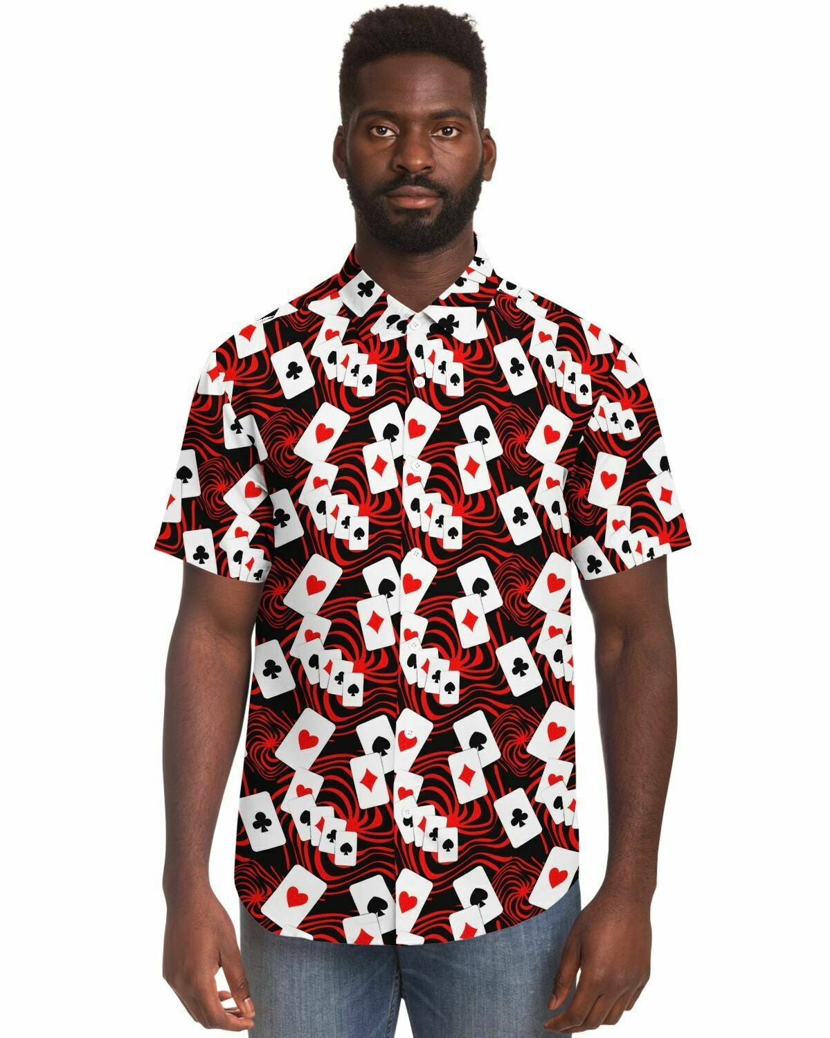 Off With Your Head Party Shirt, Short Sleeve Button Down Shirt, - One Stop Rave