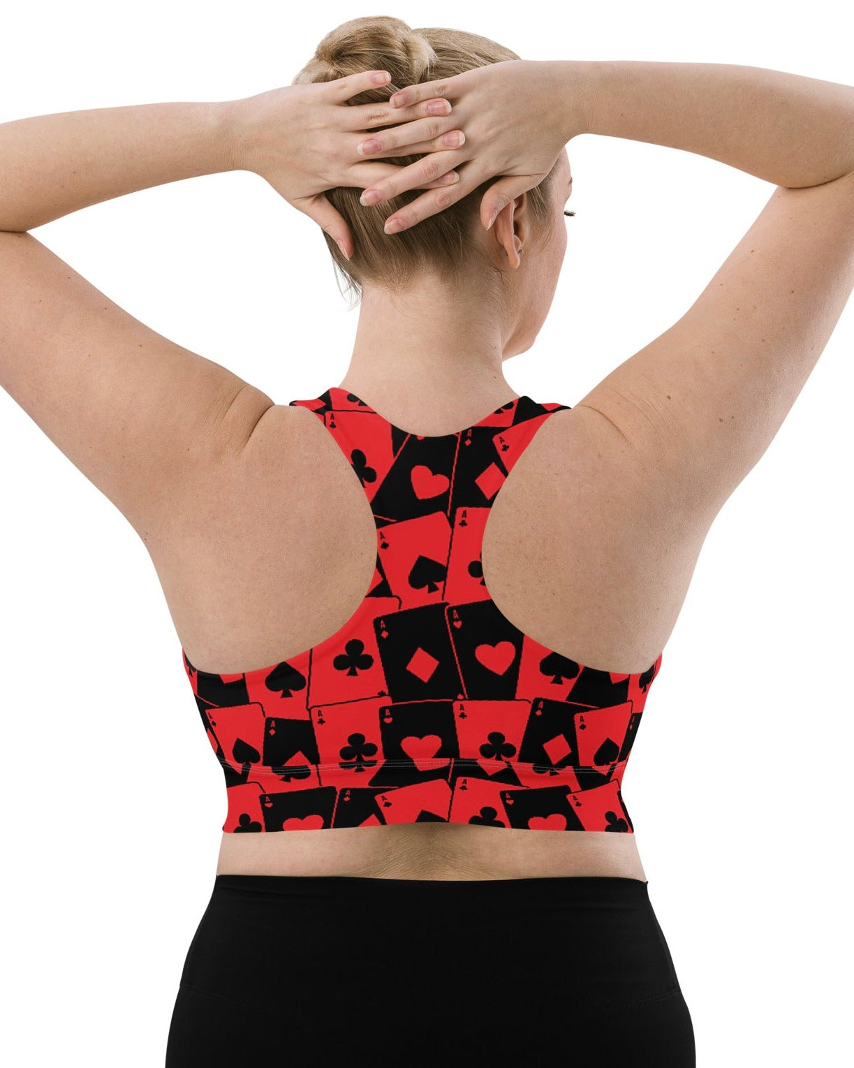 Ace Of Hearts Longline Top, Sports Top, - One Stop Rave