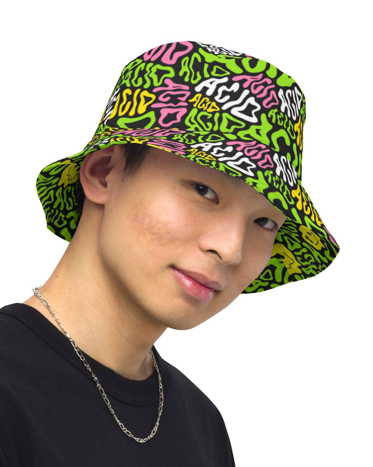 Acid Smilez / Candy Acid Reversible Bucket Hat, Bucket Hat, - One Stop Rave