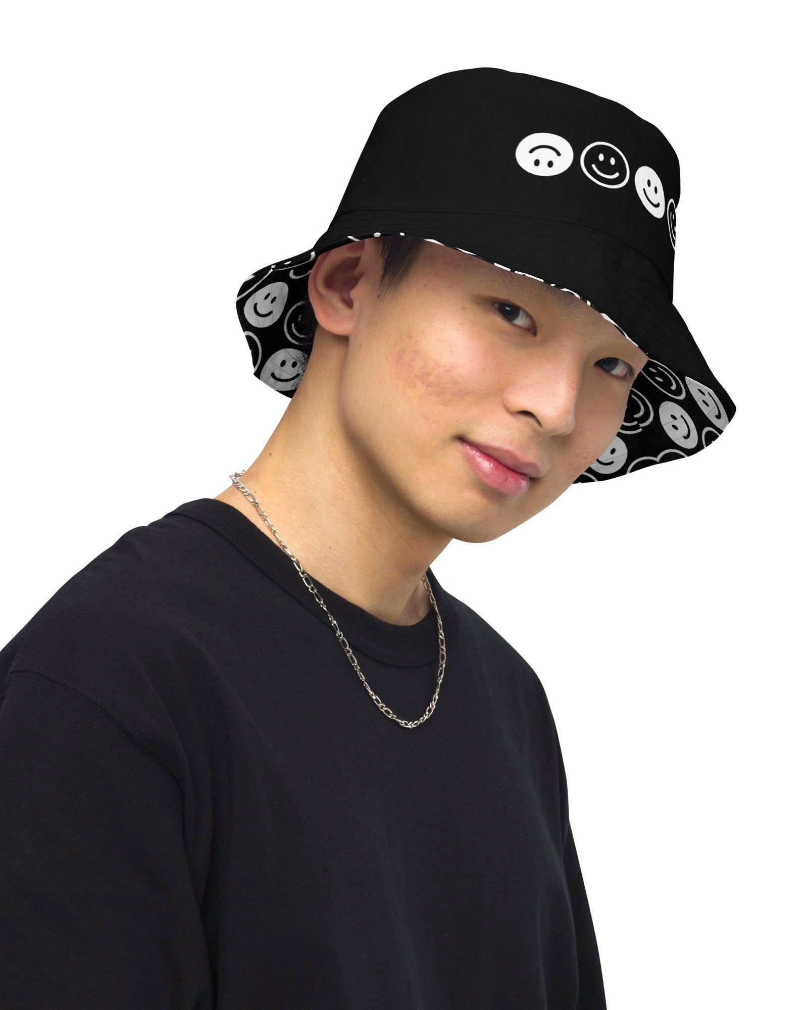 All Smiles Reversible Bucket Hat, Bucket Hat, - One Stop Rave