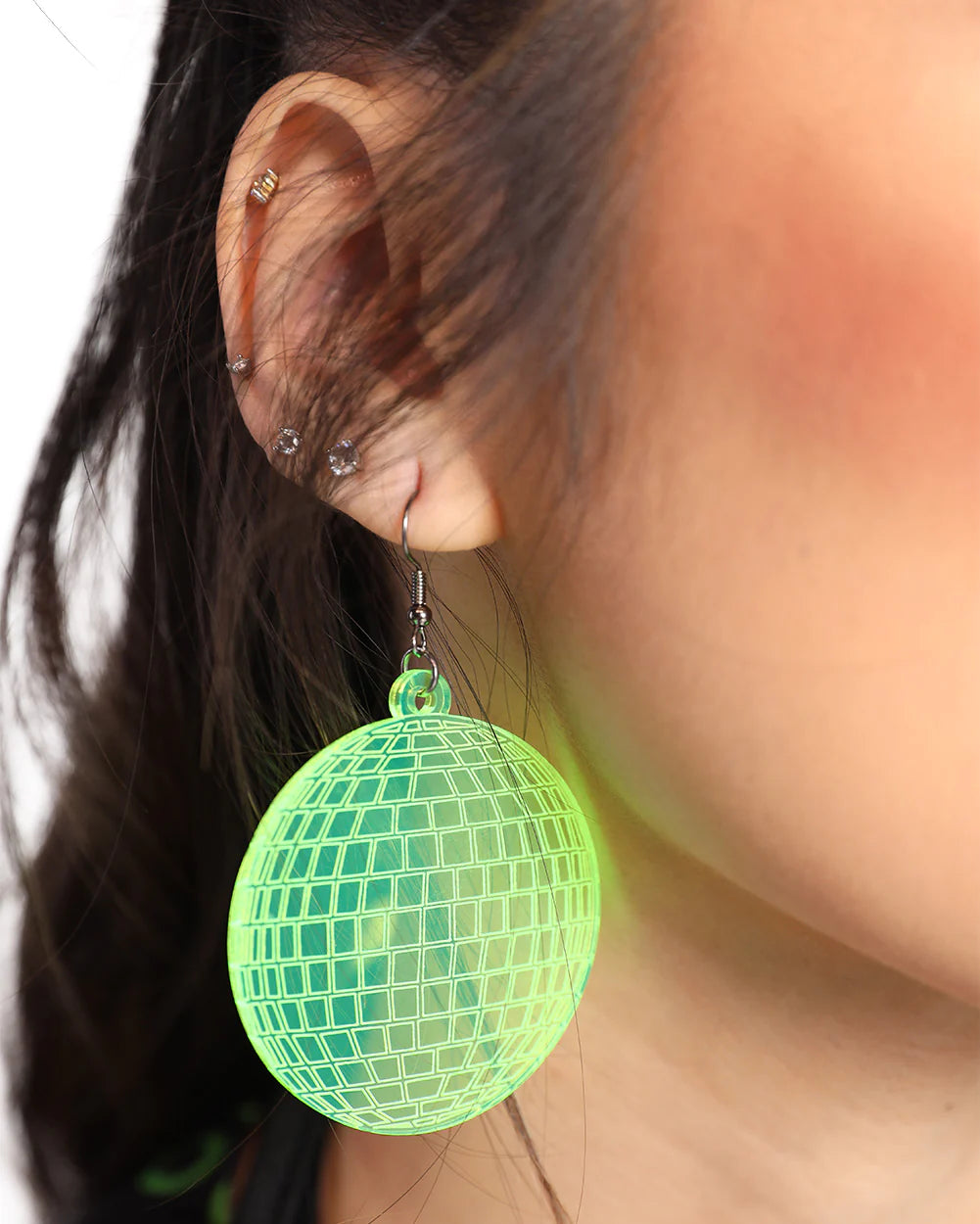 Disco Ball Earrings, Dangle Earrings, - One Stop Rave