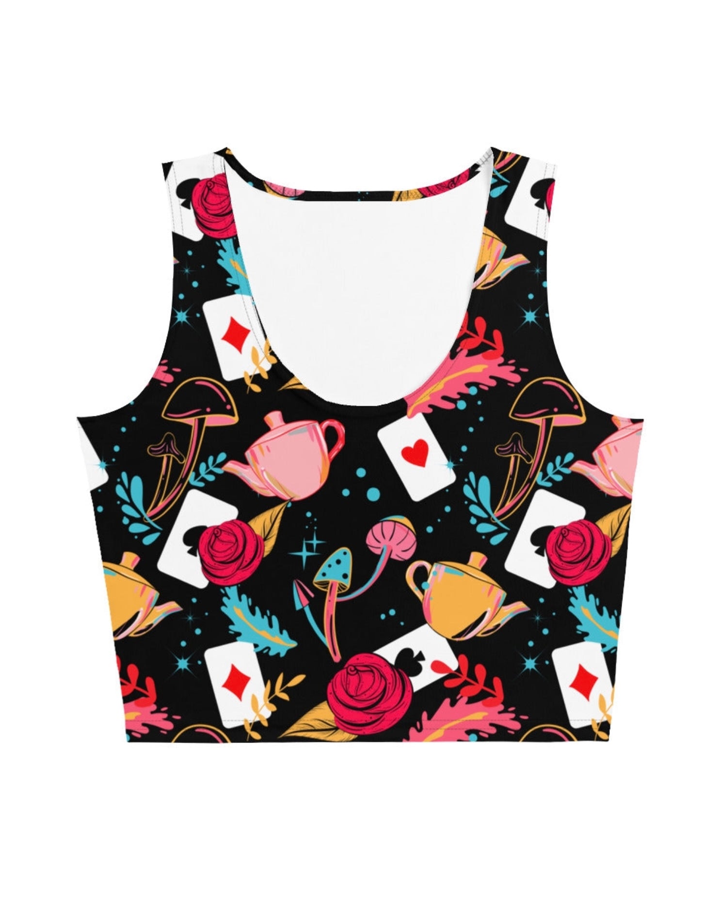 Curiouser and Curiouser Crop Top, crop top, - One Stop Rave