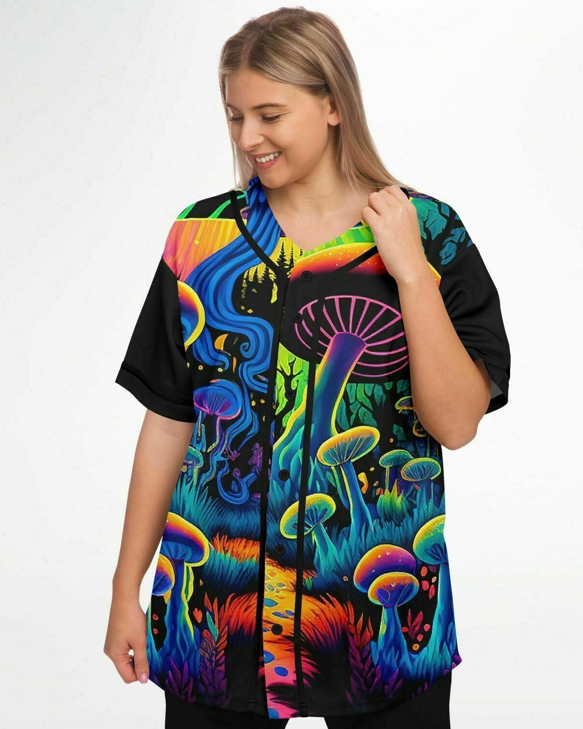 Mushroom Land Jersey, Baseball Jersey, - One Stop Rave