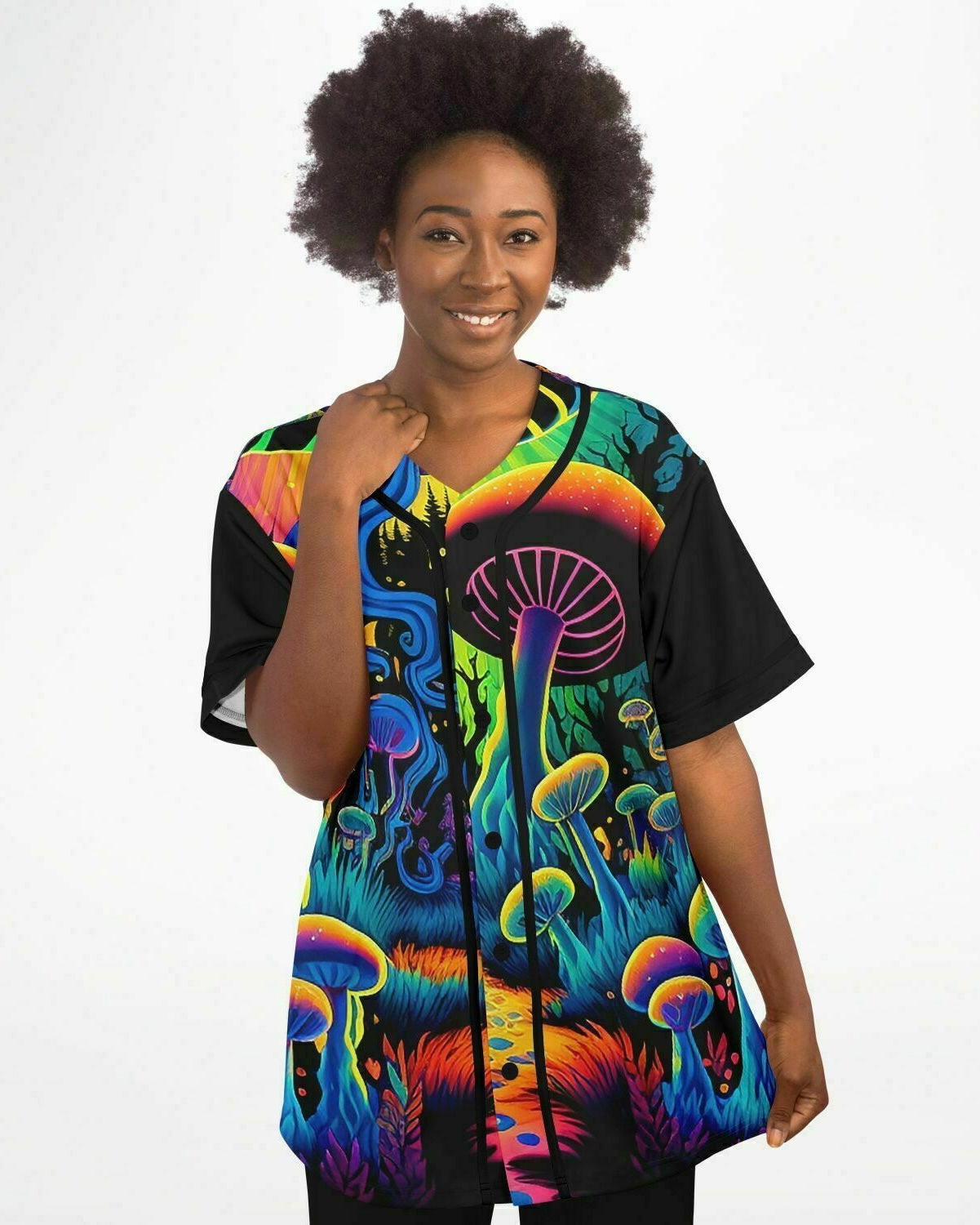 Mushroom Land Jersey, Baseball Jersey, - One Stop Rave
