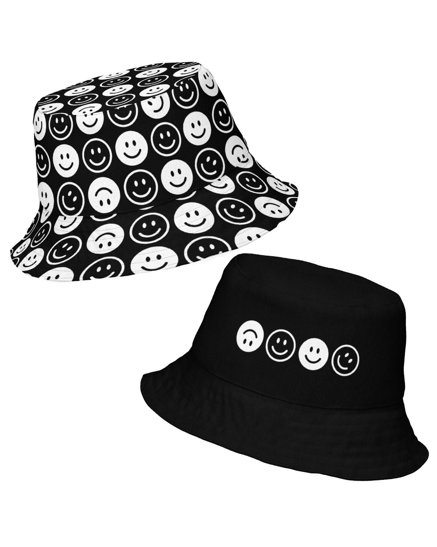 All Smiles Reversible Bucket Hat, Bucket Hat, - One Stop Rave
