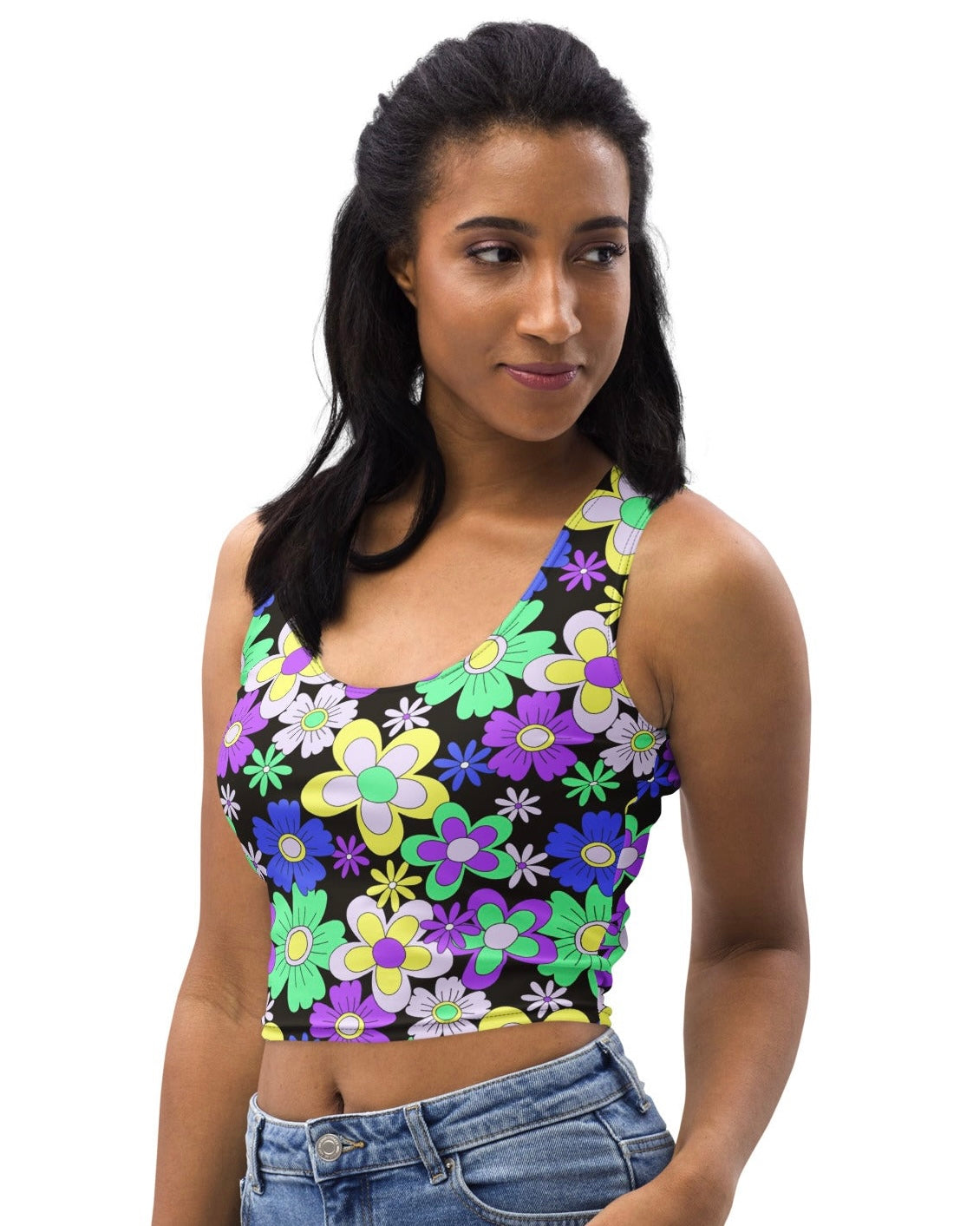 Crazy Daisy Crop Top, crop top, - One Stop Rave