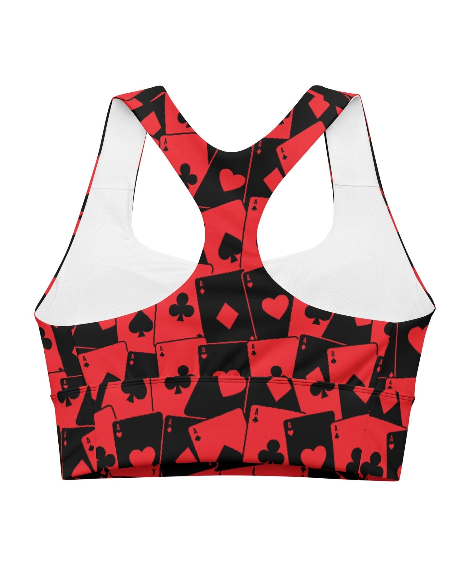 Ace Of Hearts Longline Top, Sports Top, - One Stop Rave