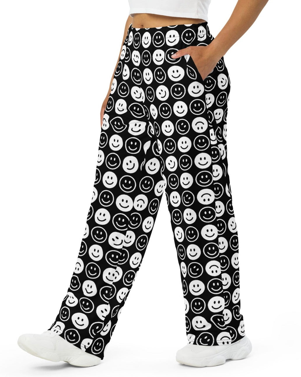 All Smiles Wide Leg Pants, Wide Leg Pants, - One Stop Rave