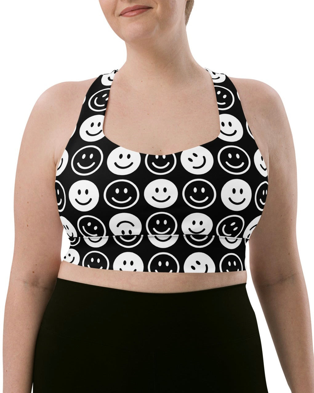 All Smiles Longline Top, Sports Top, - One Stop Rave