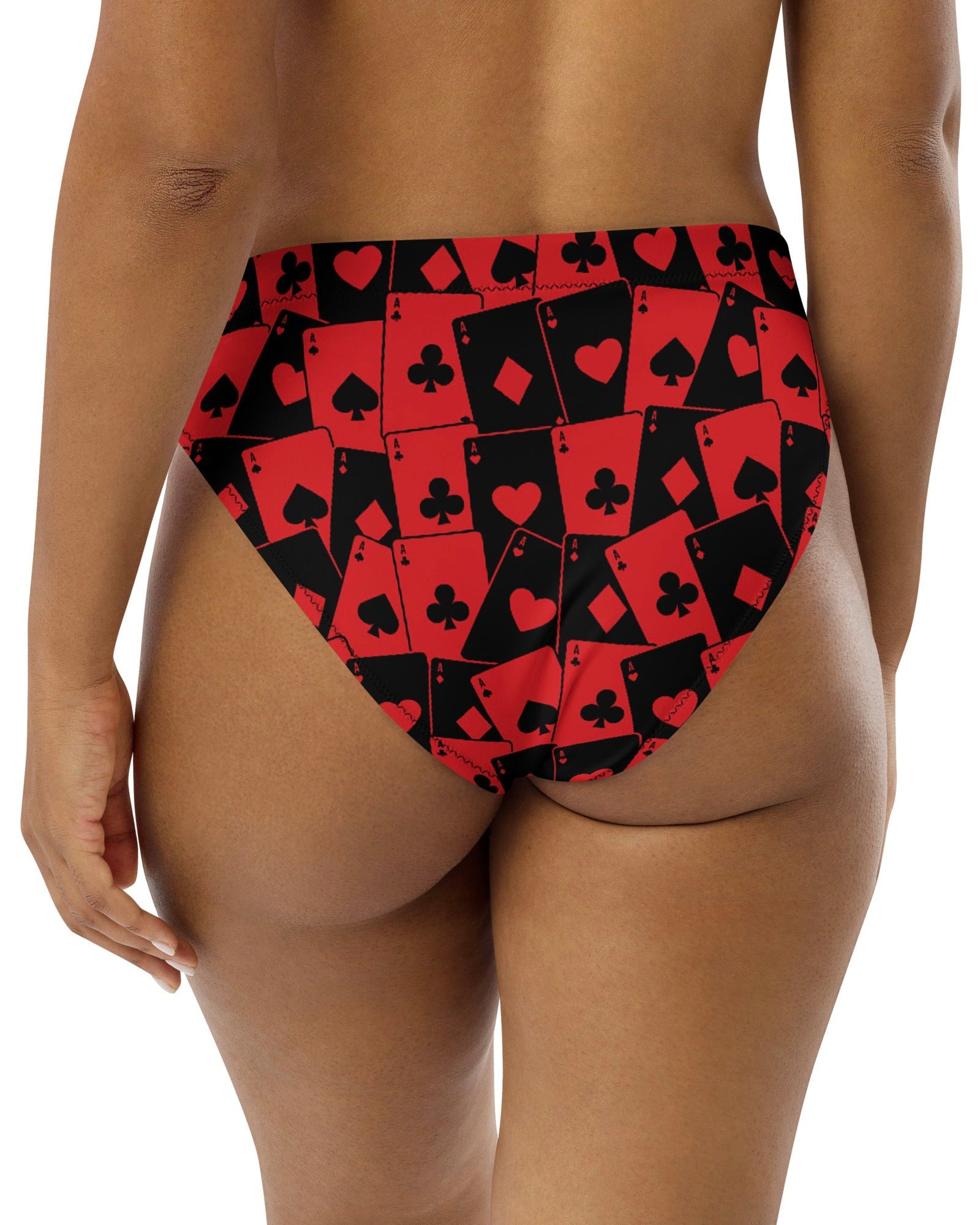 Ace Of Hearts Recycled High Waisted Bottoms, High-Waisted Bottoms, - One Stop Rave