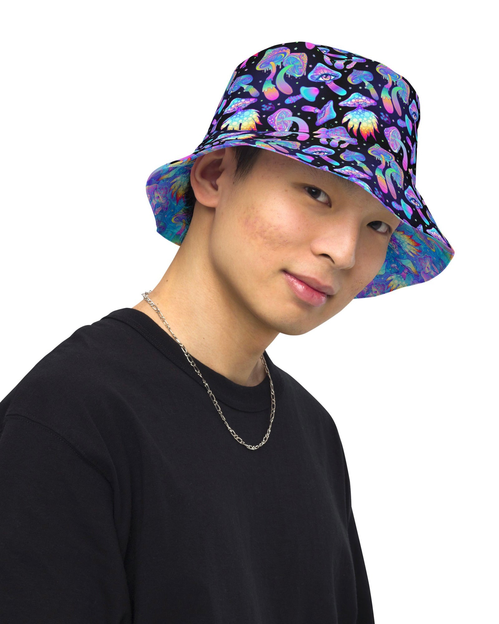 Shroomin Reversible Bucket Hat, Bucket Hat, - One Stop Rave