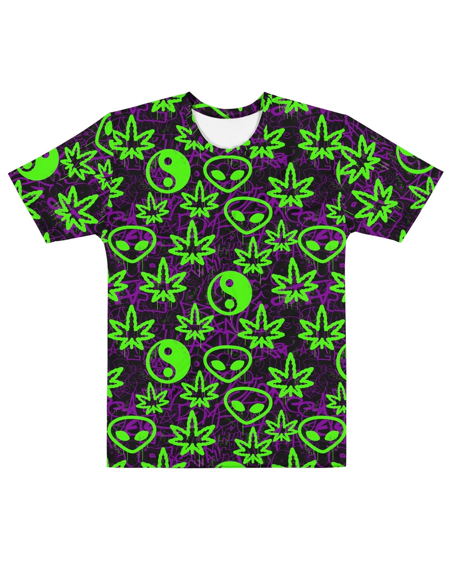 Ganja Graffiti T-Shirt, T-Shirt, - One Stop Rave