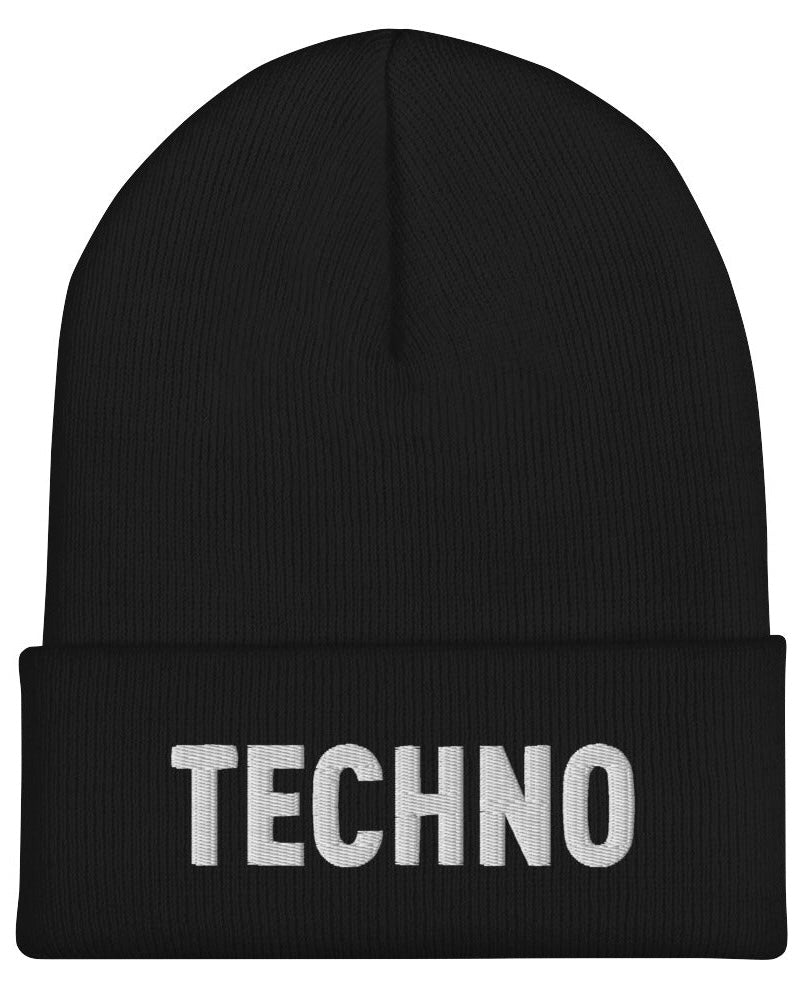 Techno Cuffed Beanie, Beanie, - One Stop Rave
