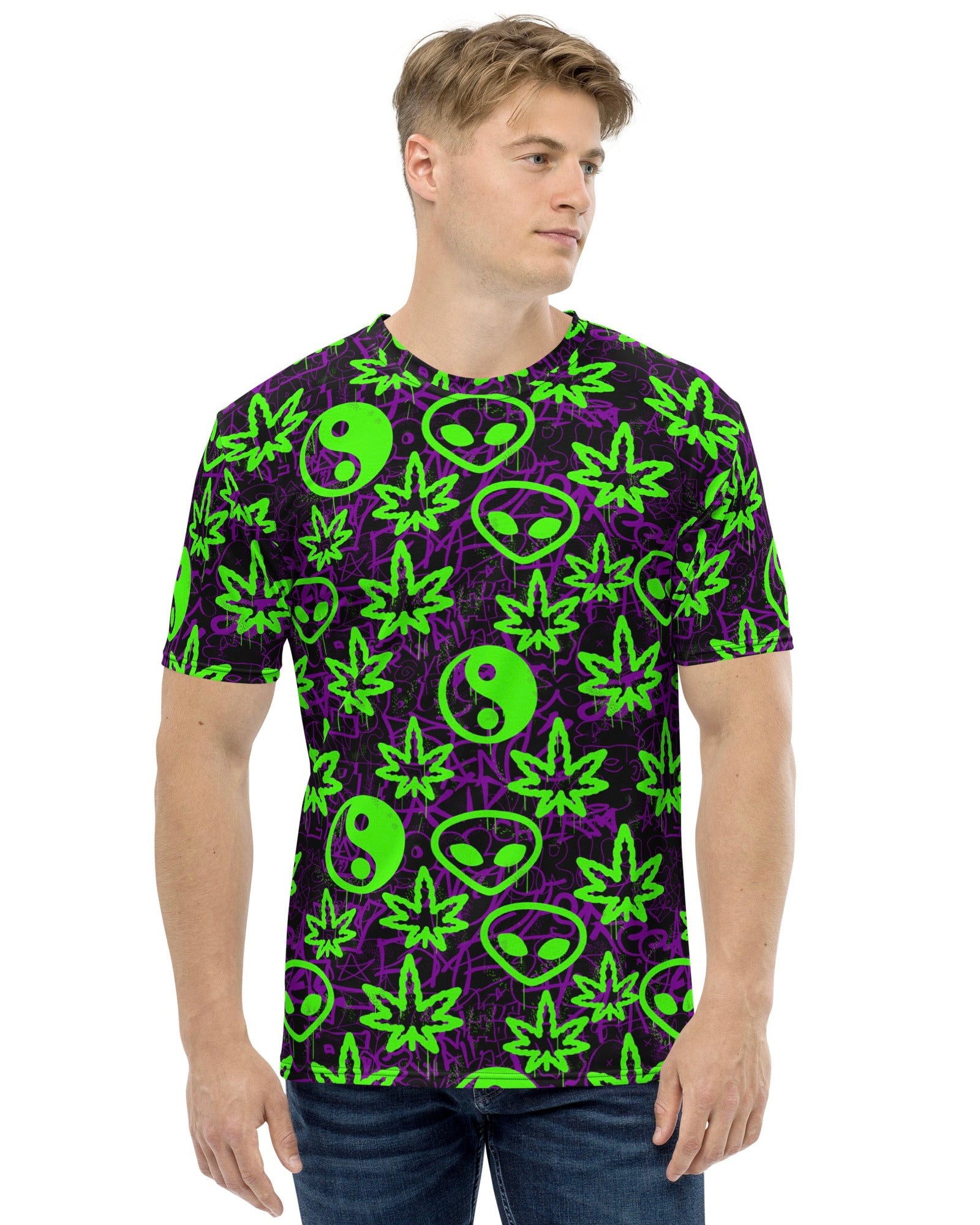 Ganja Graffiti T-Shirt, T-Shirt, - One Stop Rave