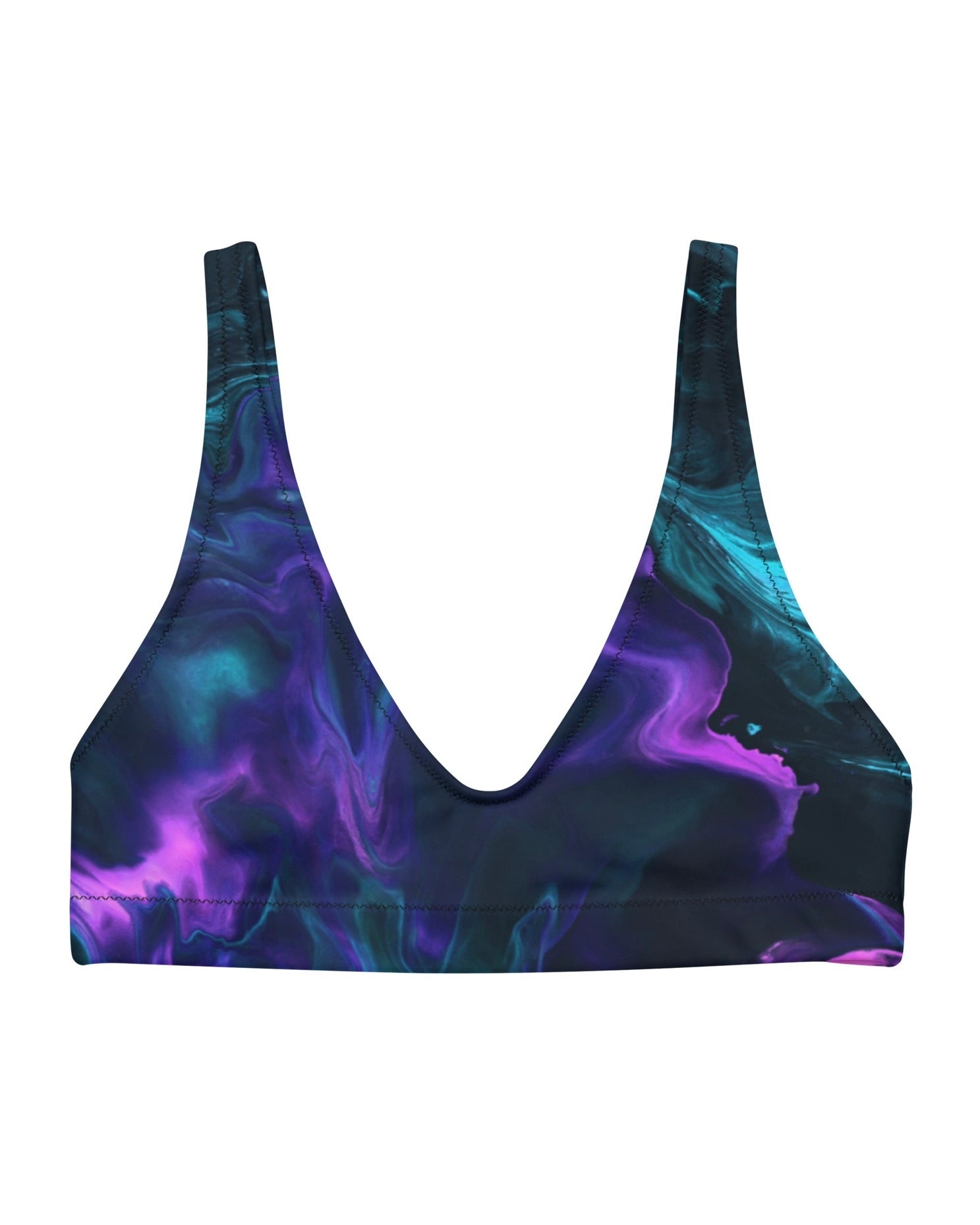 Lucy Recycled Padded V-Top, V-Top, - One Stop Rave