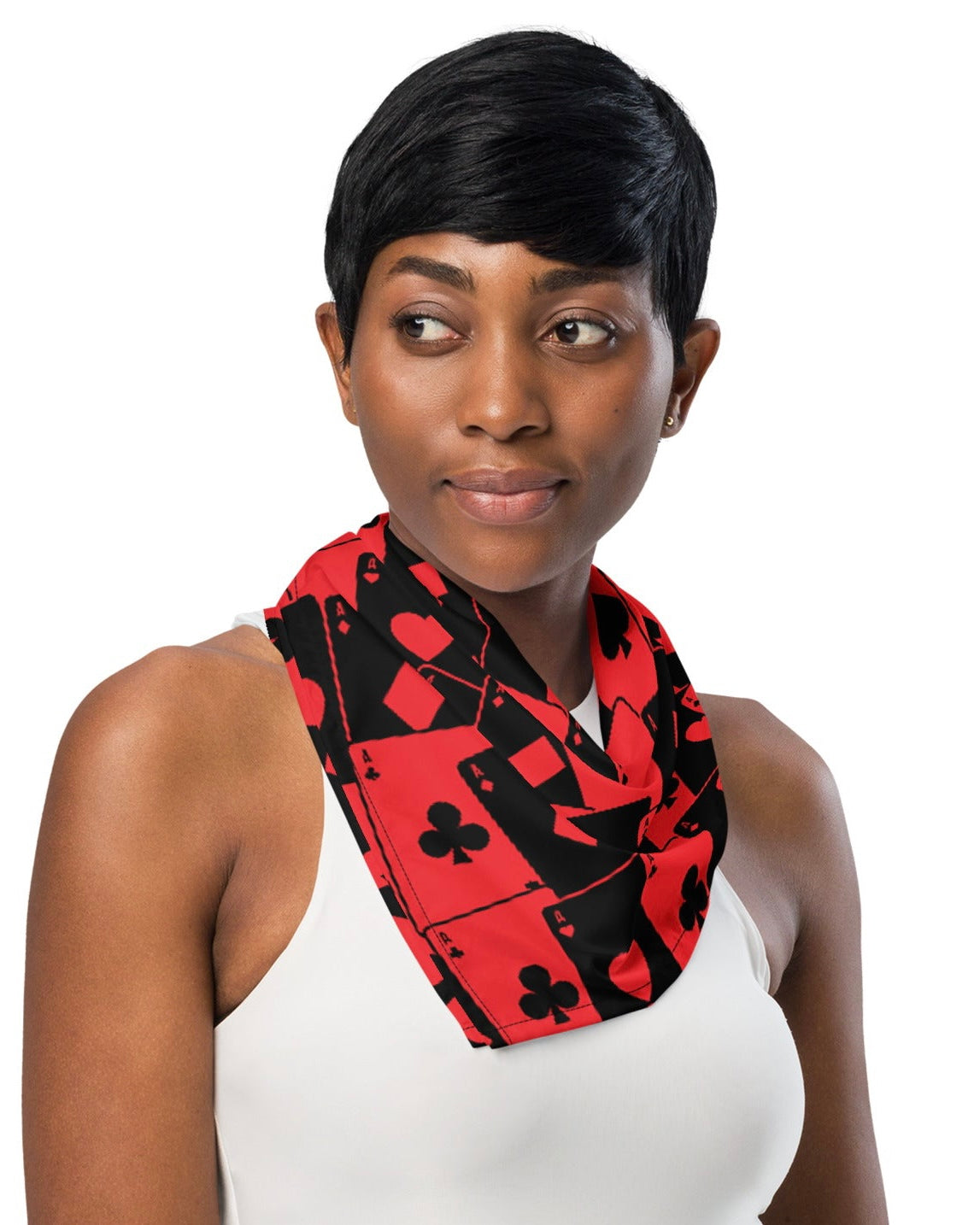 Ace Of Hearts Bandana, Bandana, - One Stop Rave