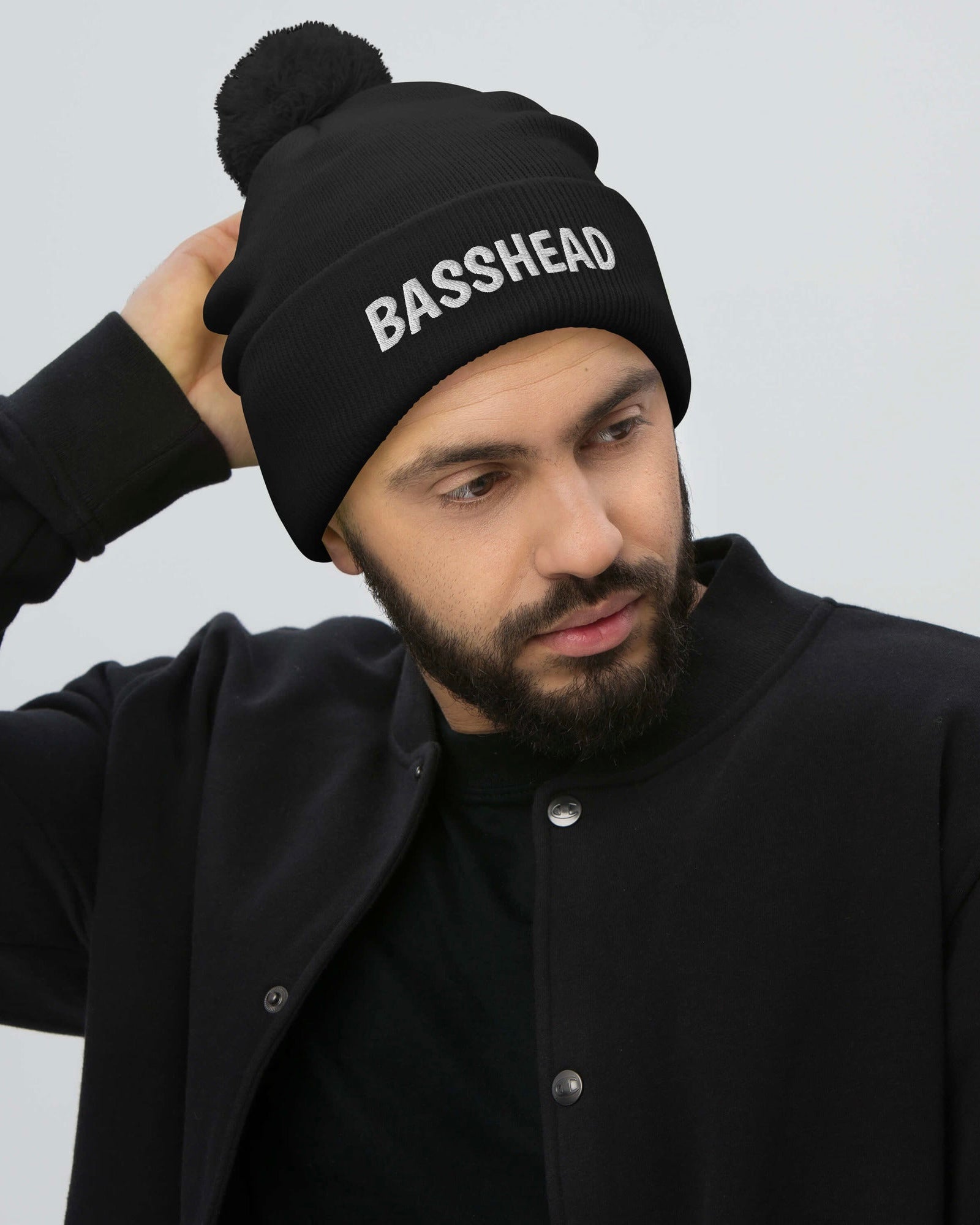 Basshead Pom-Pom Beanie, Beanie, - One Stop Rave