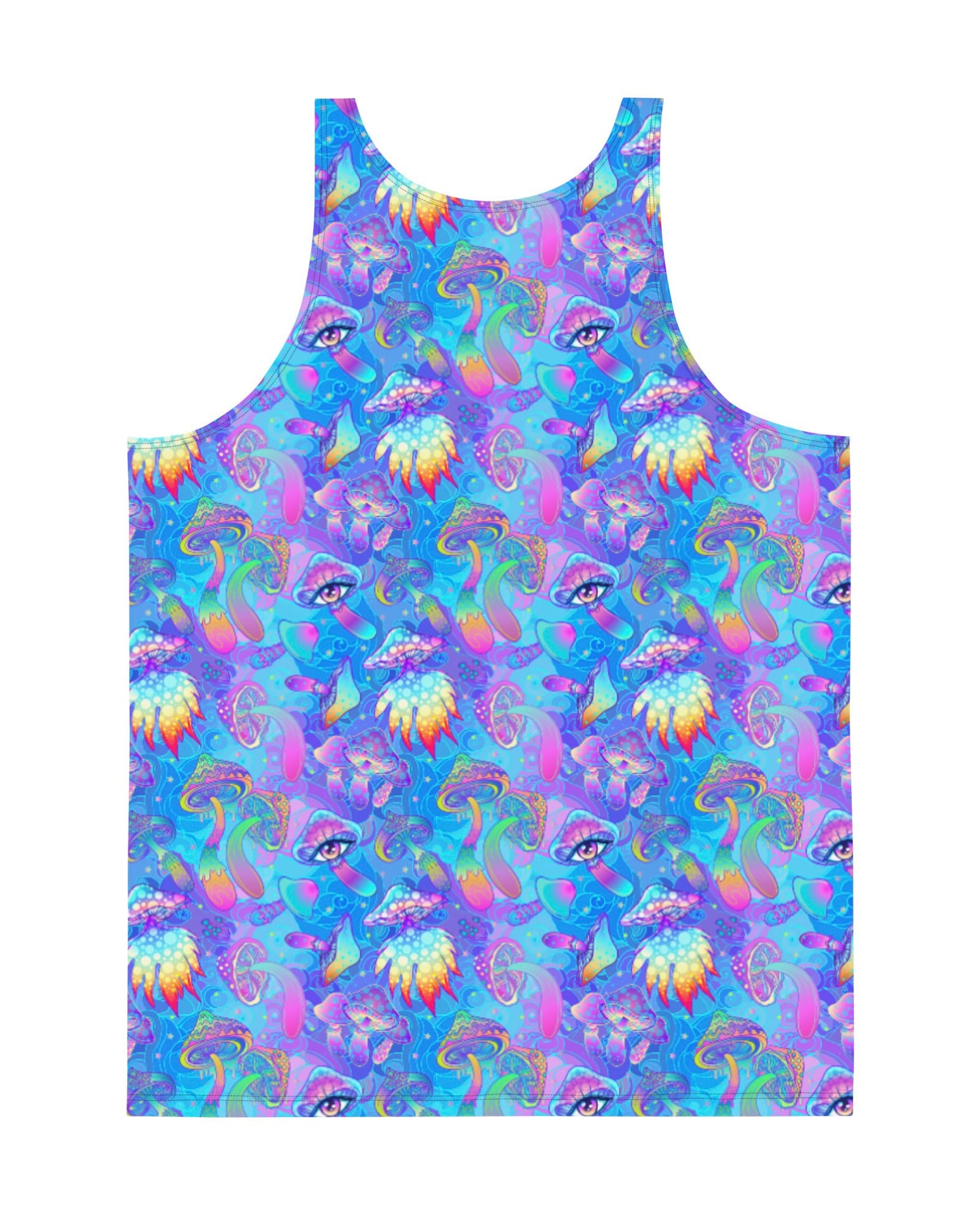 Shroomin Blue Tank Top, Tank Top, - One Stop Rave