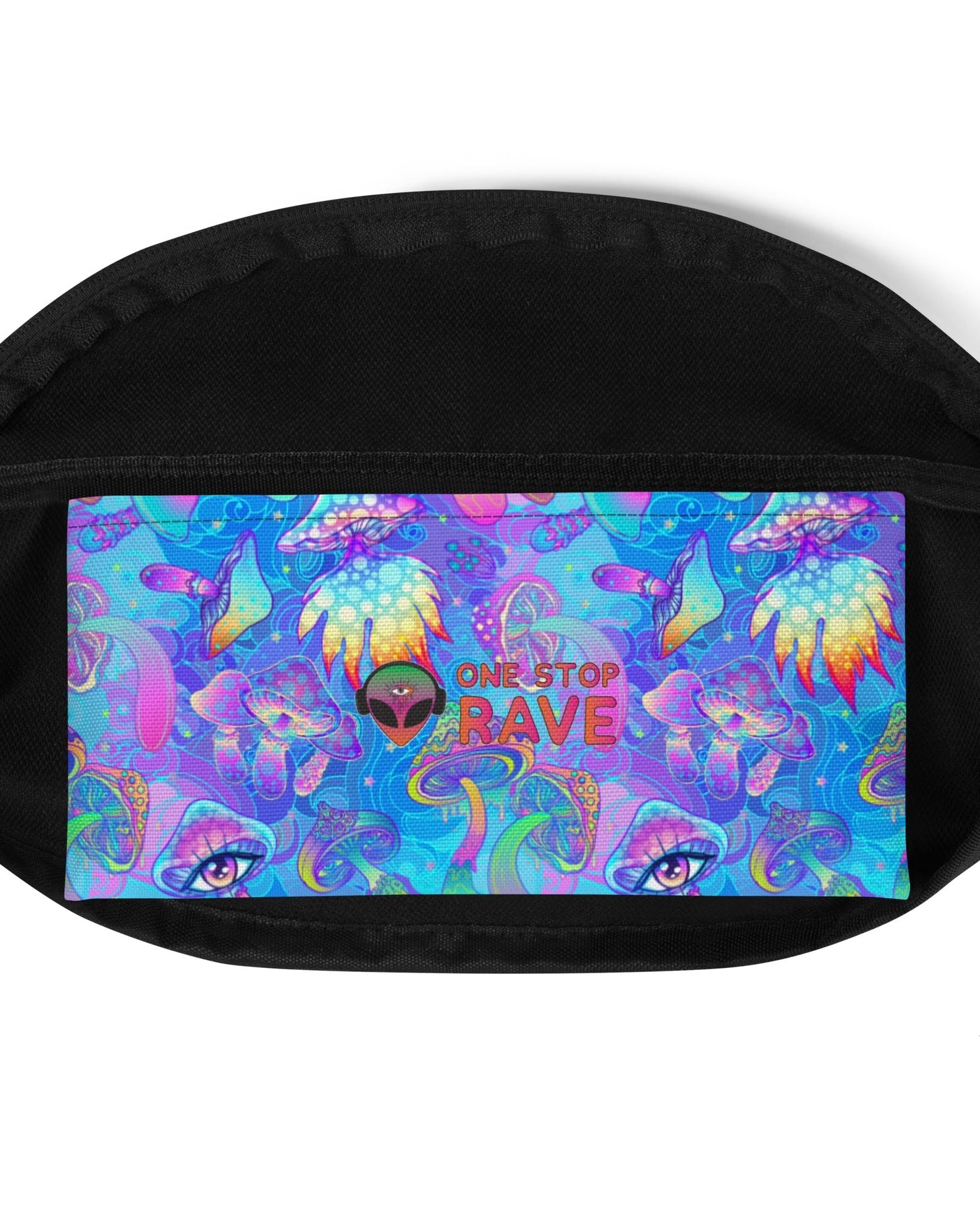 Shroomin Blue Fanny Pack, Fanny Pack, - One Stop Rave
