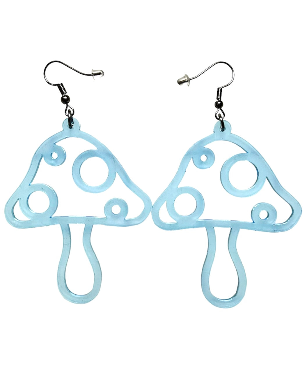 Mushroom Cutout Earrings, Dangle Earrings, - One Stop Rave