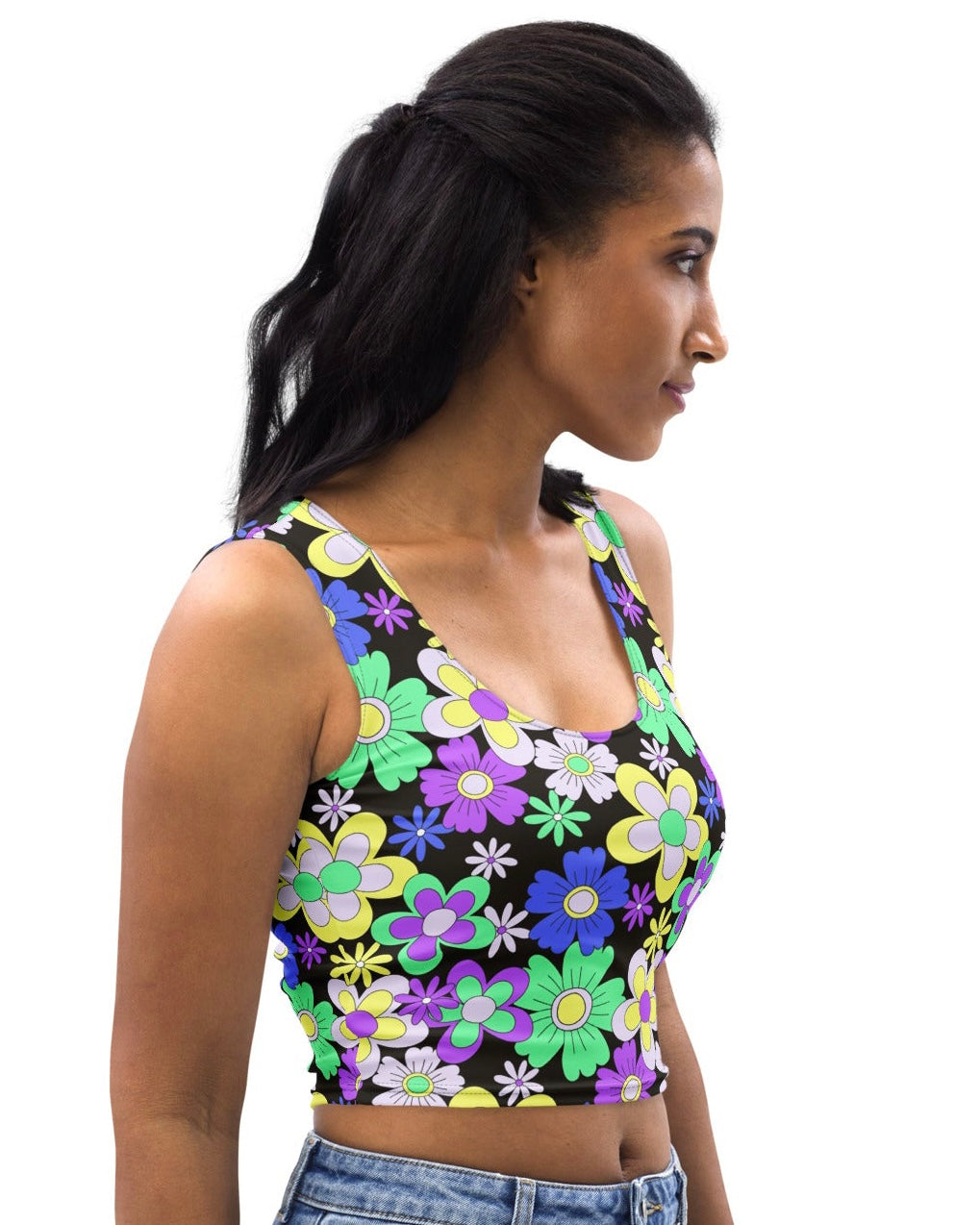 Crazy Daisy Crop Top, crop top, - One Stop Rave