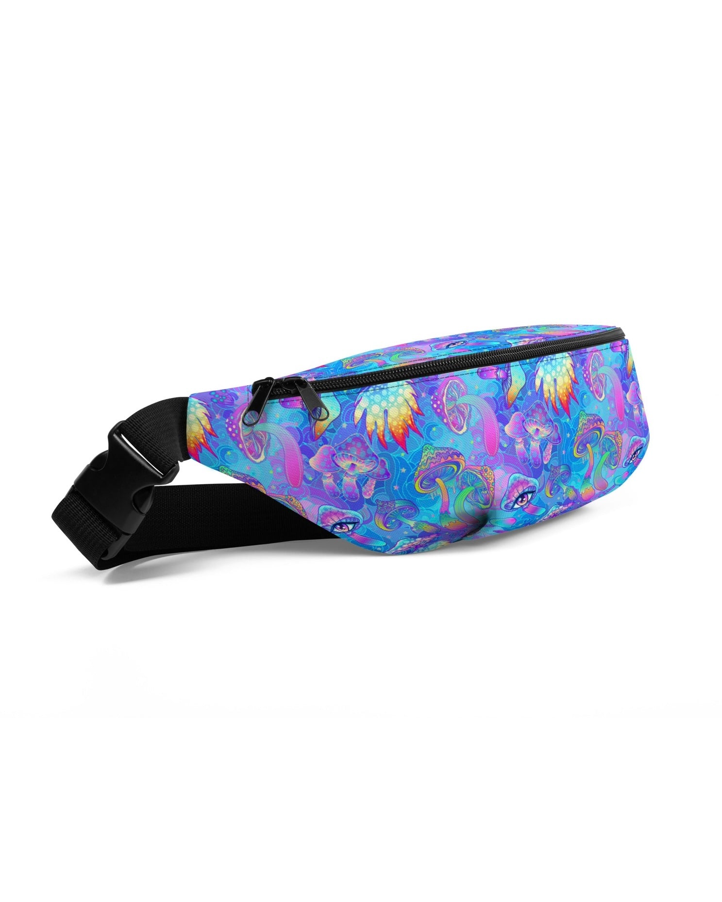 Shroomin Blue Fanny Pack, Fanny Pack, - One Stop Rave
