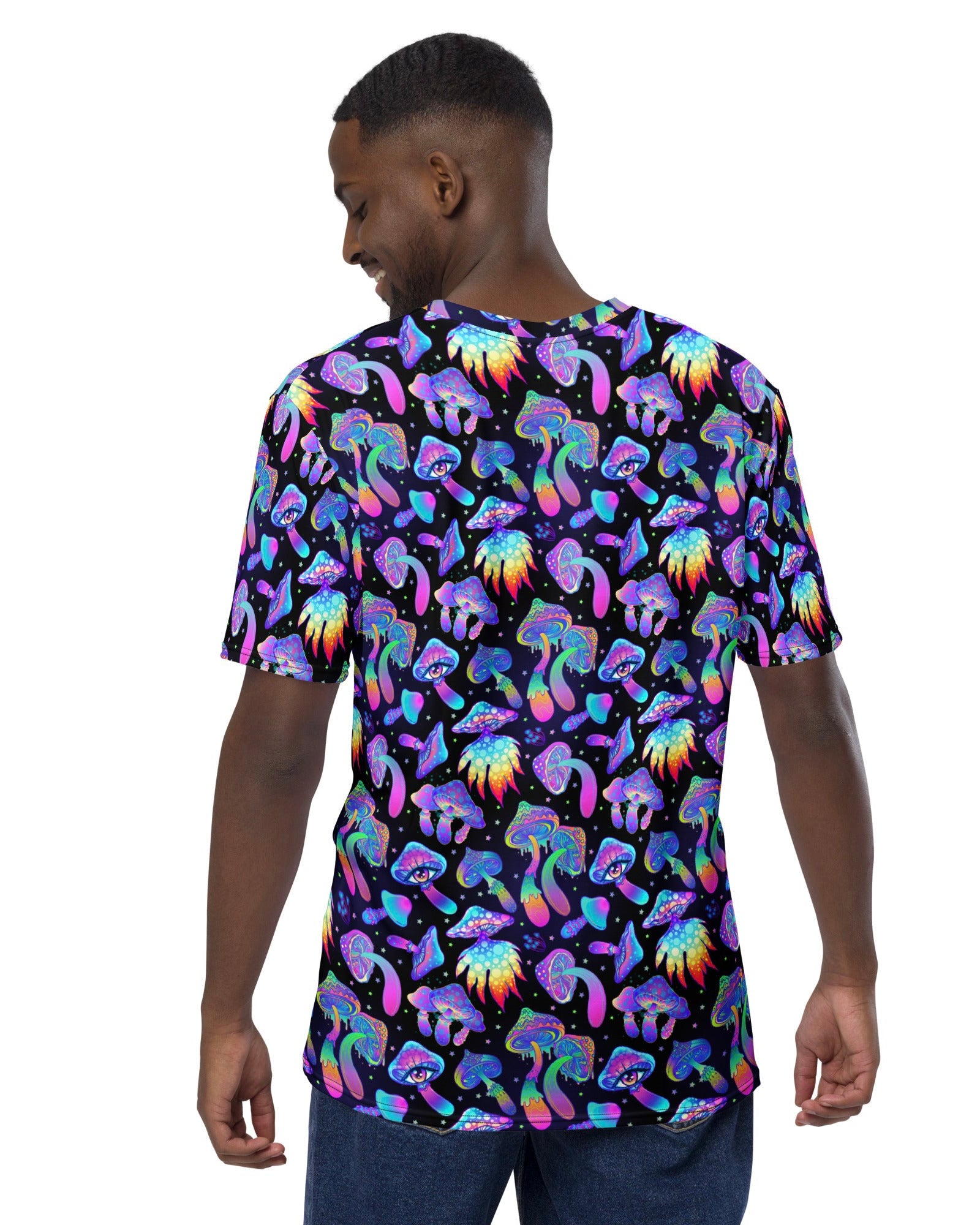 Shroomin Black T-Shirt, T-Shirt, - One Stop Rave