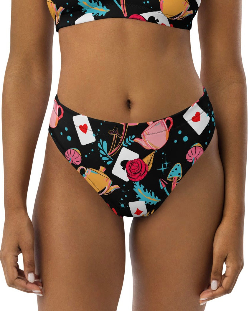 Curiouser and Curiouser Recycled High Waisted Bottoms, High-Waisted Bottoms, - One Stop Rave