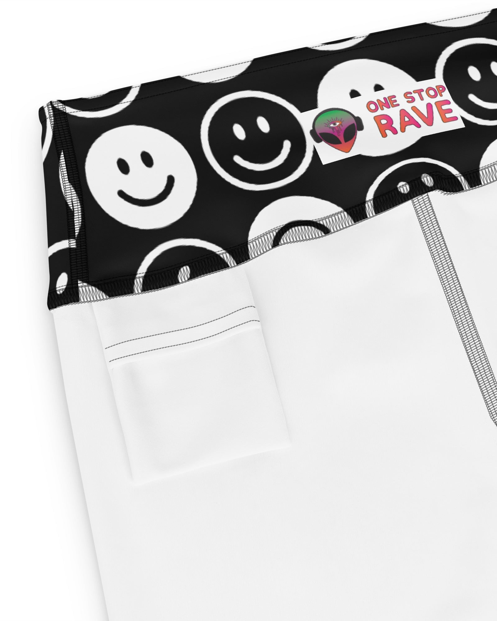 All Smiles Yoga Shorts, Yoga Shorts, - One Stop Rave