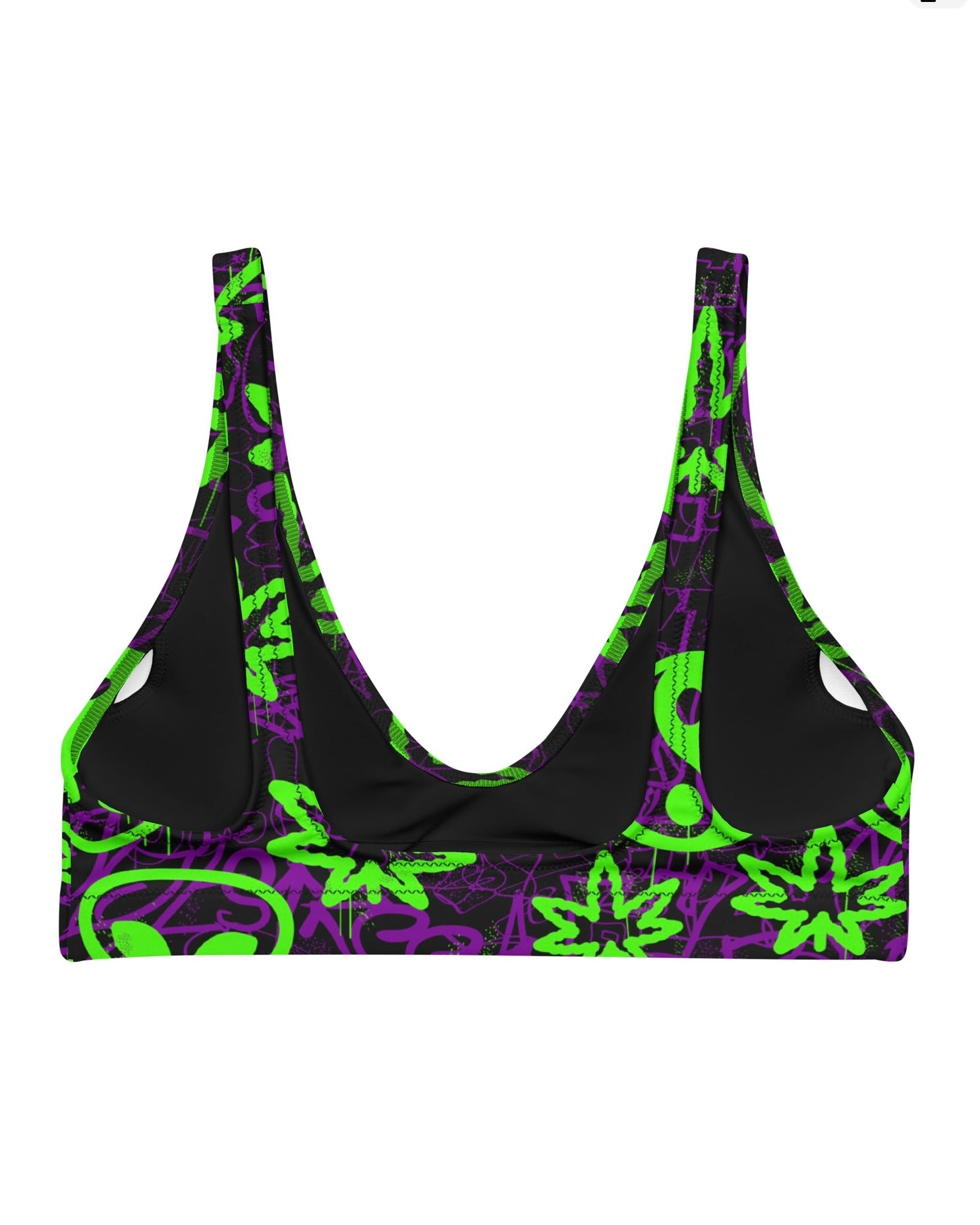 Ganja Graffiti Recycled Padded V-Top, V-Top, - One Stop Rave