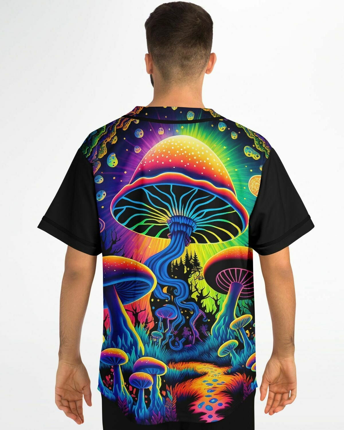 Mushroom Land Jersey, Baseball Jersey, - One Stop Rave