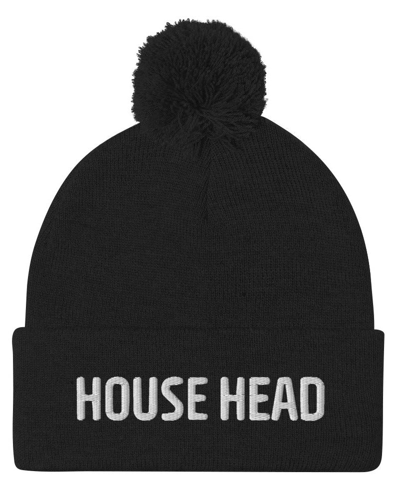 House Head Pom-Pom Beanie, Beanie, - One Stop Rave