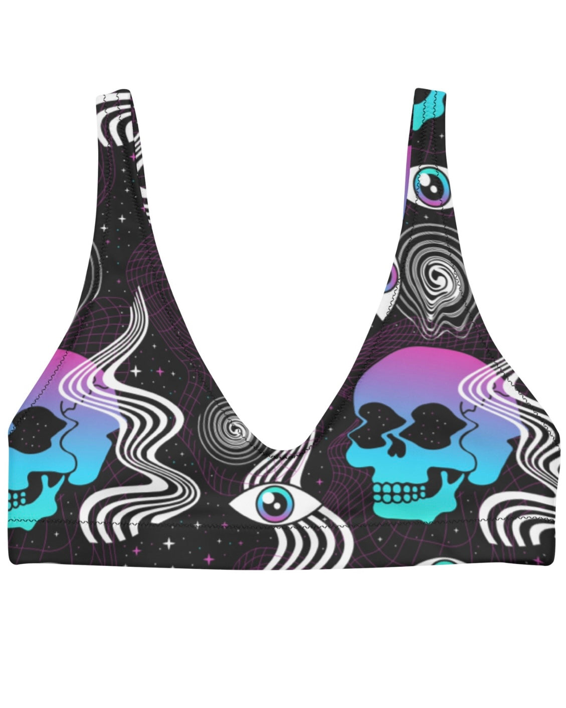 Ego Death Recycled Padded V-Top, V-Top, - One Stop Rave