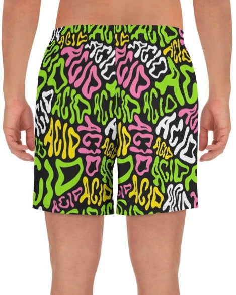 Candy Acid Recycled Athletic Shorts, Athletic Shorts, - One Stop Rave