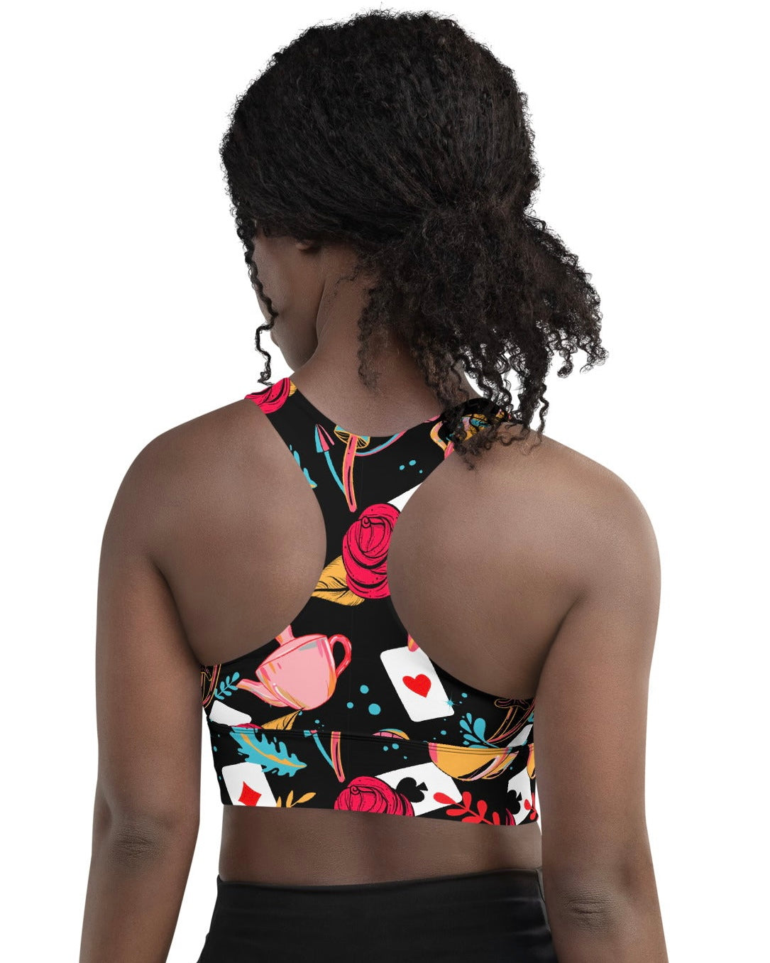 Curiouser and Curiouser Longline Top, Sports Top, - One Stop Rave