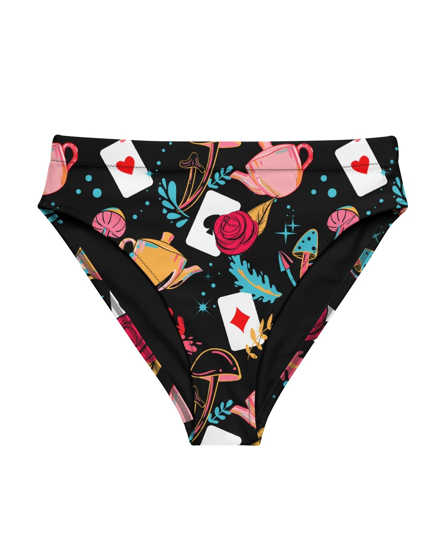 Curiouser and Curiouser Recycled High Waisted Bottoms, High-Waisted Bottoms, - One Stop Rave