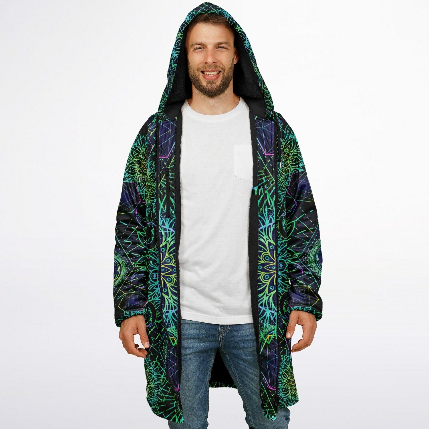 Tranquility Zipper Plush Cloak