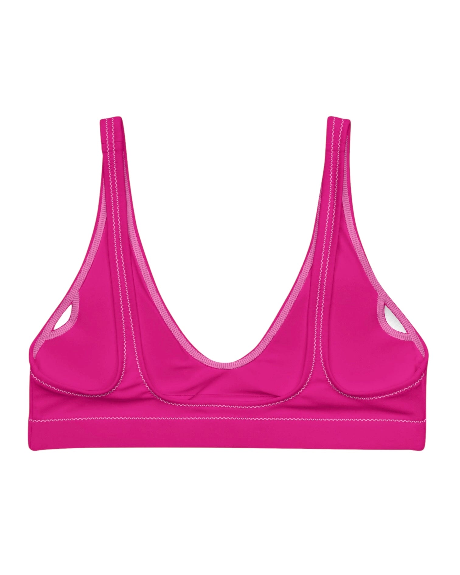 Hot Pink Padded V-Top