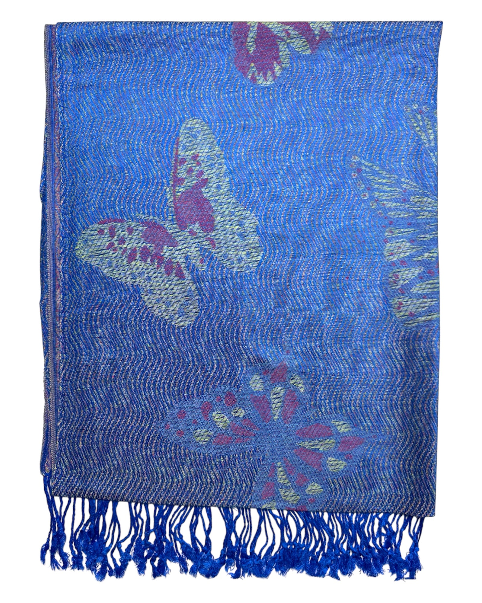 Pashmina Blue Butterfly Flutter Rave