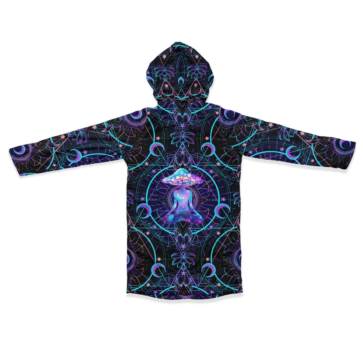 Mushroom Astrology Zipper Plush Cloak