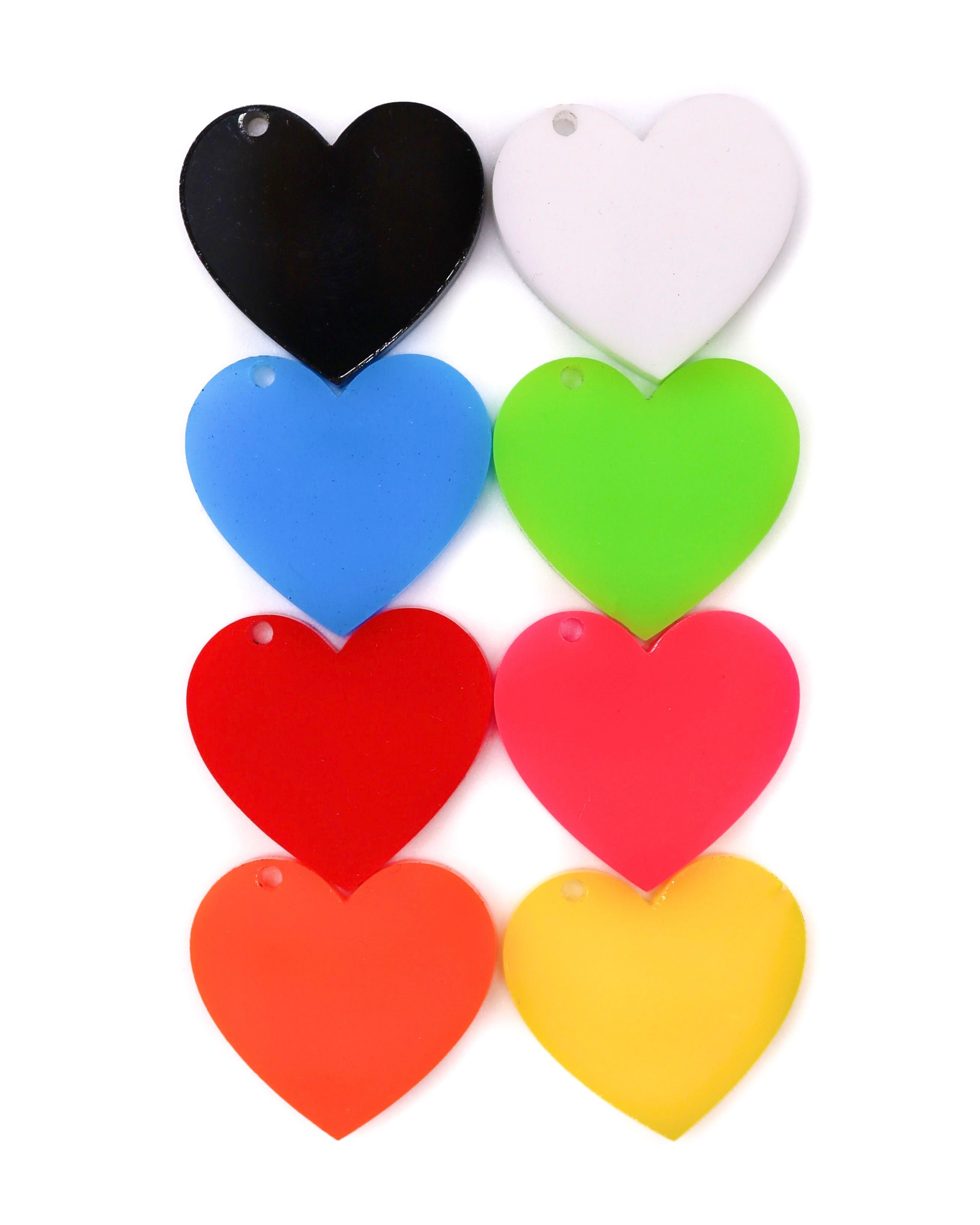Heart Kandi Charm - Colorful Kandi Bracelet Charms | Rave Accessories Black / 30