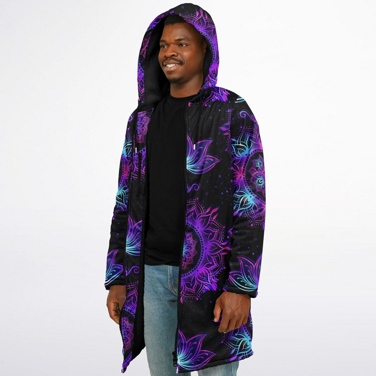 Starlight Mandala Zipper Plush Cloak