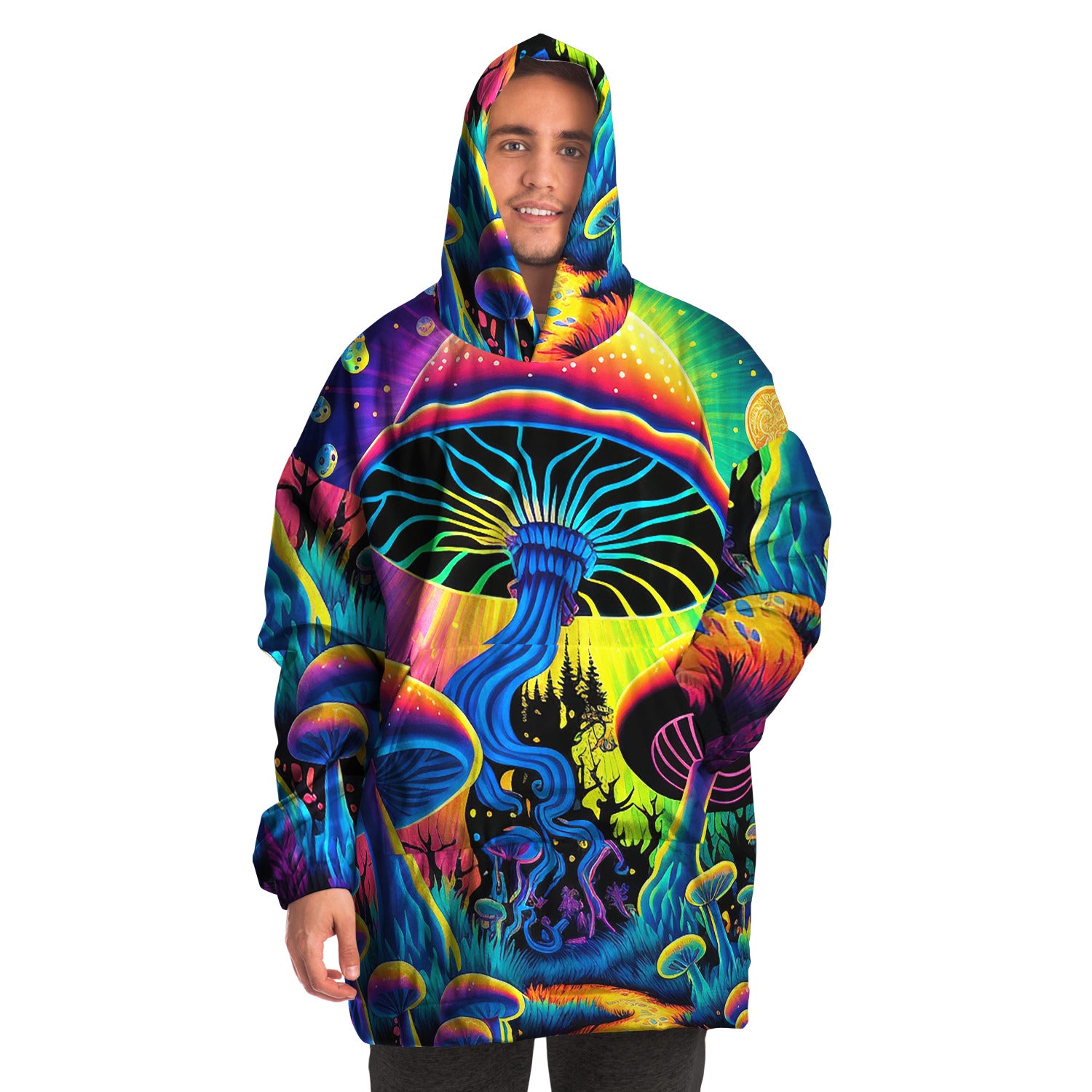 Sudadera con capucha y manta Mushroom Land 