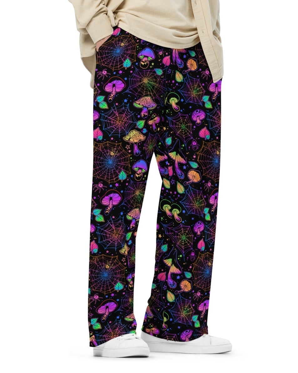 Spider Mushies Wide Leg Pants